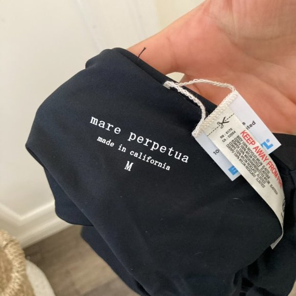 NWT Mare Perpetua Free People Twist One-Piece Swimsuit Black Sz M - Picture 6 of 6